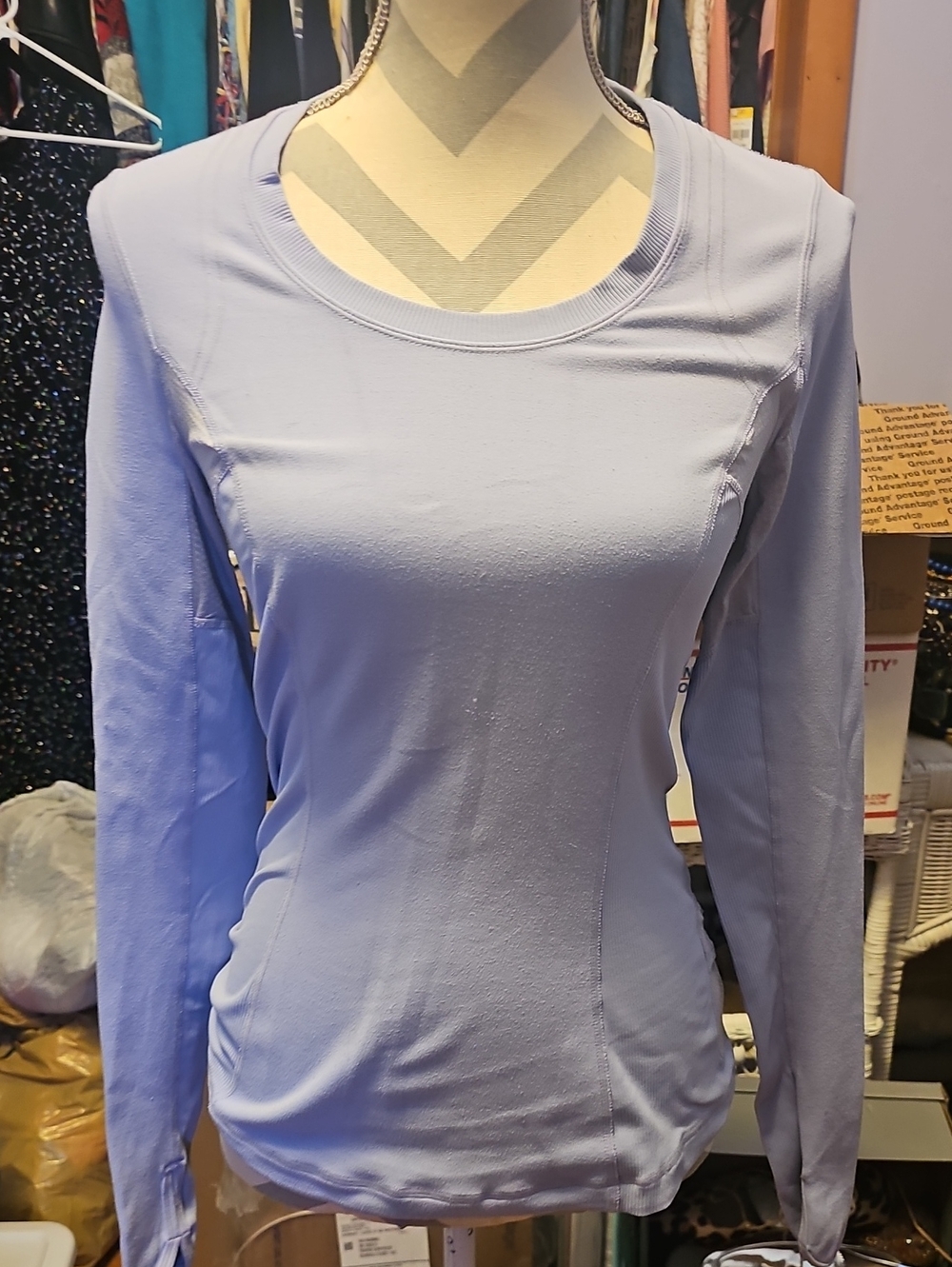lululemon athletica Light Lavender Long-Sleeve Crew Top